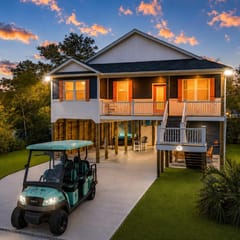 3BR Hot Tub I EV Charging I Golf Cart! Near Beach
