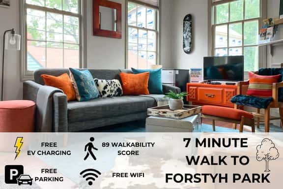 Charming Savannah Townhouse Walk to Forsyth Park  Downtown - Image 1