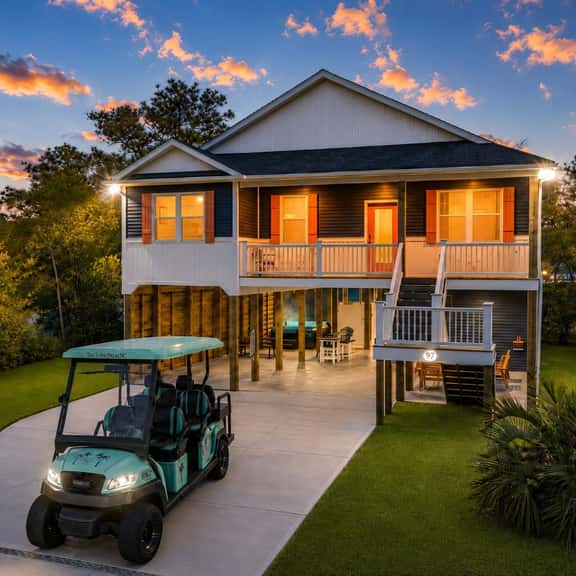 3BR Hot Tub I EV Charging I Golf Cart! Near Beach - Image 1